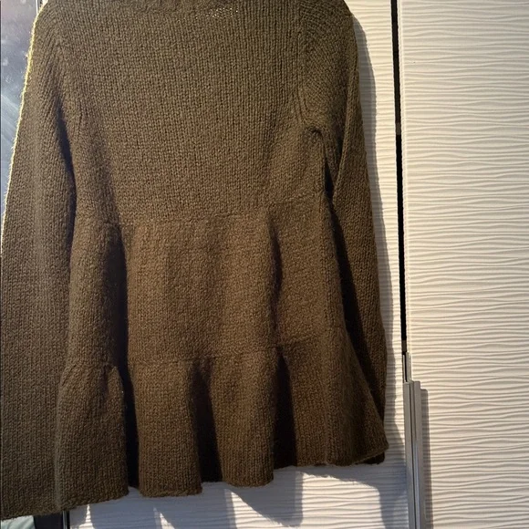 Free People Olive Green Button-Up Cardigan NWT - Picture 9 of 11